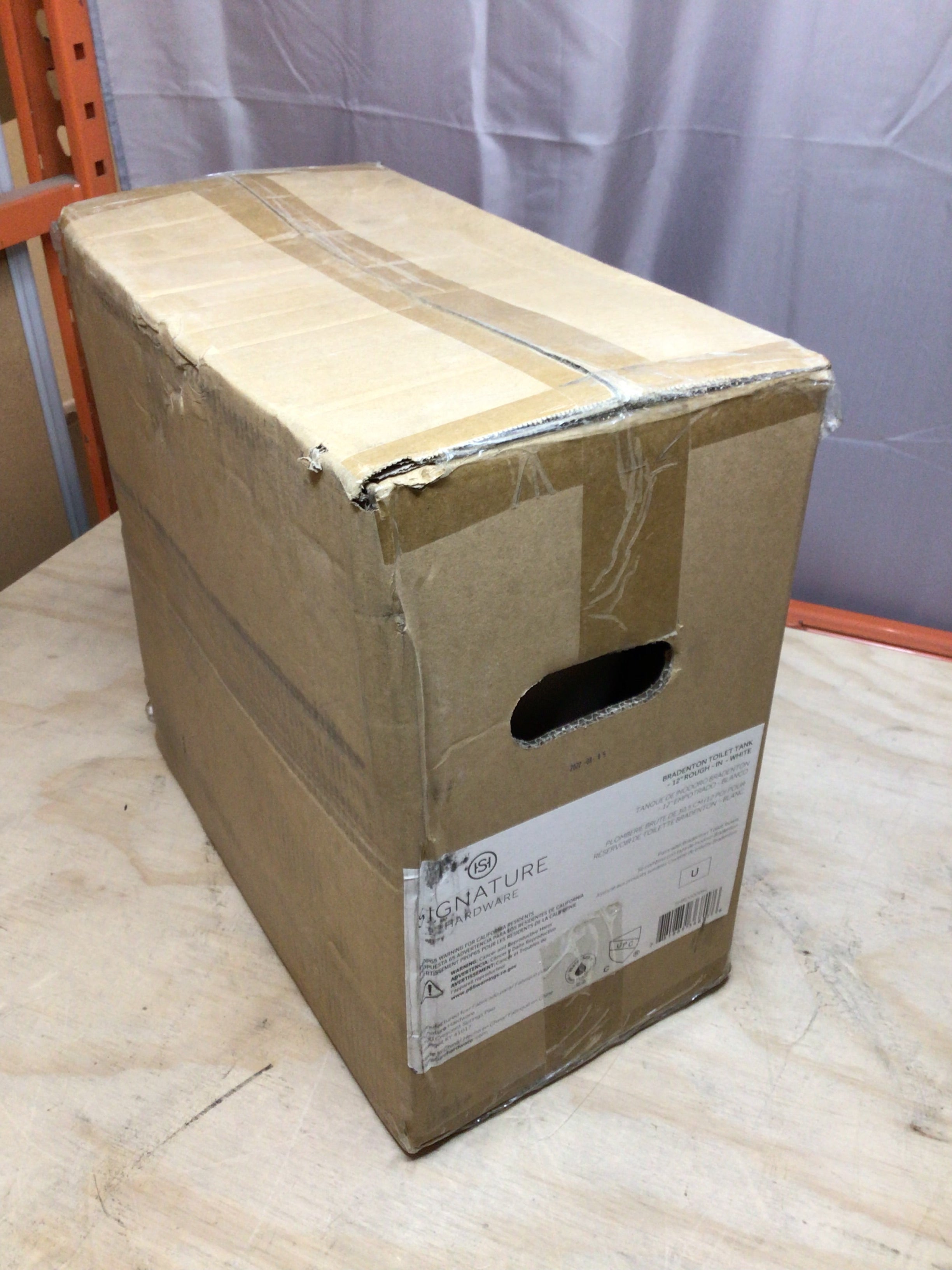 Signature Hardware SHBD200WH Bradenton White 1.28 gpf EcoClean Flush Toilet Tank (8119558897902)